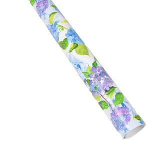 Caspari Hydrangeas and Porcelain Gift Wrapping Paper - 30" x 8' Roll 10016RC