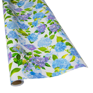 Caspari Hydrangeas and Porcelain Gift Wrapping Paper - 30" x 8' Roll 10016RC