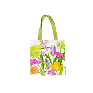 Caspari Spring Flower Show Small Square Gift Bags - 1 Each 10067B1.5