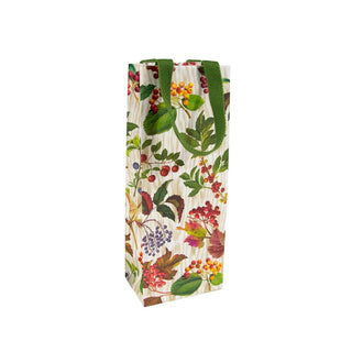 Caspari Berry Botanical Wine & Bottle Gift Bags - 1 Each 10076B4