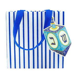 Caspari Dreidel And Stripes Gift Bags - 1 Each 10113B1.5