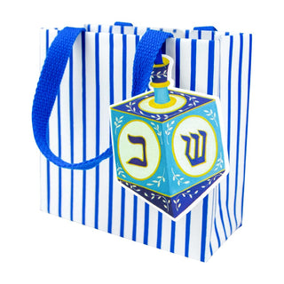 Caspari Dreidel And Stripes Gift Bags - 1 Each 10113B1.5