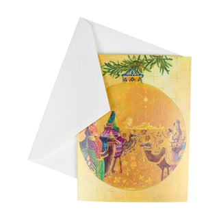 Caspari Three Kings Ornament Boxed Christmas Cards - 15 Christmas Cards & 15 Envelopes 101237