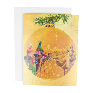 Caspari Three Kings Ornament Boxed Christmas Cards - 15 Christmas Cards & 15 Envelopes 101237