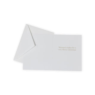 Caspari Church In Snow Mini Boxed Christmas Cards - 15 Cards and 15 Envelopes 102012