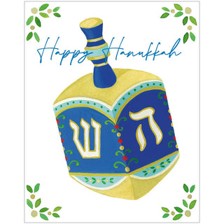 Caspari Happy Hanukkah Dreidel     Boxed Christmas Cards - 16 Cards & 16 Envelopes 102034