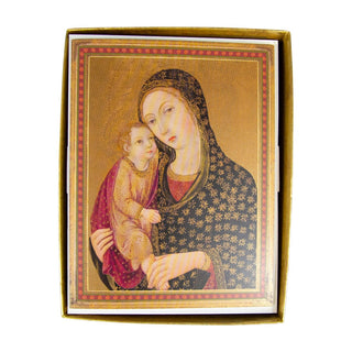 Caspari Madonna And Child Boxed Christmas Cards - 15 Cards and 15 Envelopes 102203