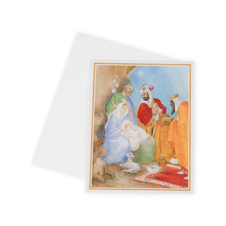 Personalization by Caspari Nativity Personalized Christmas Cards 102205PG