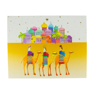 Caspari We Three Kings Mini Boxed Christmas Cards - 15 Christmas Cards & 15 Envelopes 103004