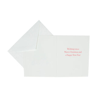 Caspari Happy Christmas Tree Mini Boxed Christmas Cards - 15 Christmas Cards & 15 Envelopes 103008