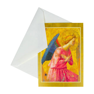 Caspari Adoration Of An Angel Small Boxed Christmas Cards - 15 Christmas Cards & 15 Envelopes 103106