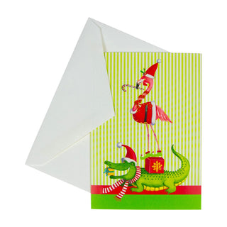 Caspari Zooey Christmas Small Boxed Christmas Cards - 15 Christmas Cards & 15 Envelopes 103116