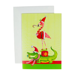 Caspari Zooey Christmas Small Boxed Christmas Cards - 15 Christmas Cards & 15 Envelopes 103116