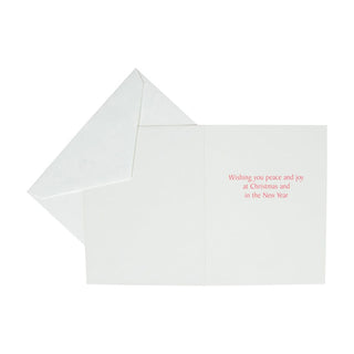 Caspari Peaceful Church In Snow Boxed Christmas Cards - 15 Christmas Cards & 15 Envelopes 103206