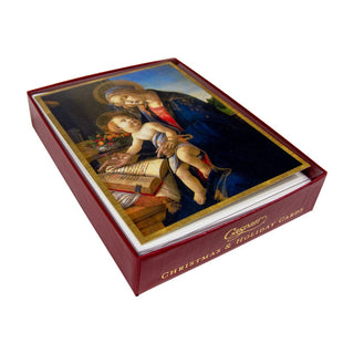 Caspari Madonna Of The Book Boxed Christmas Cards - 15 Christmas Cards & 15 Envelopes 103213