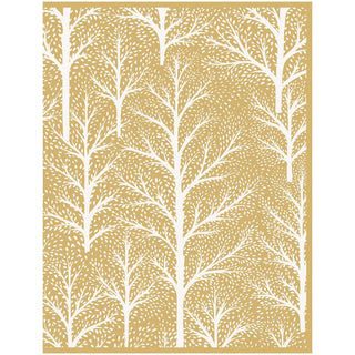 Caspari Winter Trees C-Sized Christmas Cards Pack in Cello - 5 Cards & 5 Envelopes 103218.98