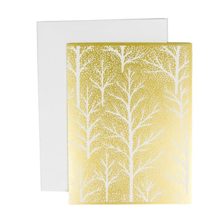 Caspari Winter Trees Boxed Christmas Cards - 16 Christmas Cards & 16 Envelopes 103218