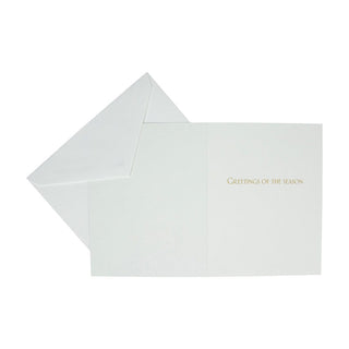 Caspari Snowy Tree In The Night Boxed Christmas Cards - 15 Christmas Cards & 15 Envelopes 103222