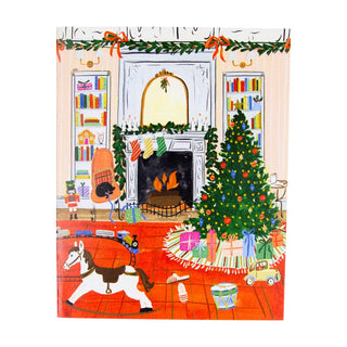 Caspari Christmas At Home Boxed Christmas Cards - 15 Christmas Cards & 15 Envelopes 104013