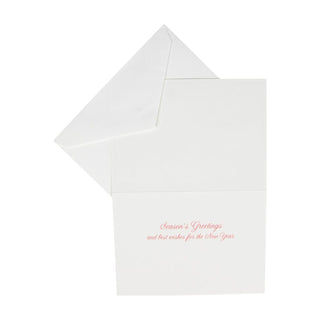 Caspari Cardinals On Snowy Branch B-Size Boxed Christmas Cards - 15 Cards And Envelopes 104106