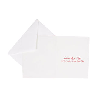 Caspari Cardinals And Magnolia C-Size Boxed Christmas Cards - 15 Cards And Envelopes 104213