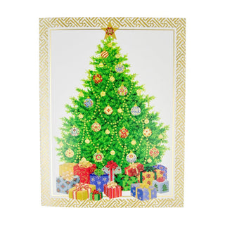 Personalization by Caspari Christmas Tree Large Personalized Christmas Cards 104305PG