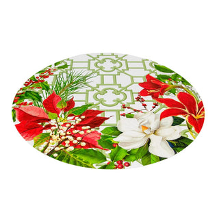 Caspari Christmas Garden Placemats - 12 Per Package 1121PPRND