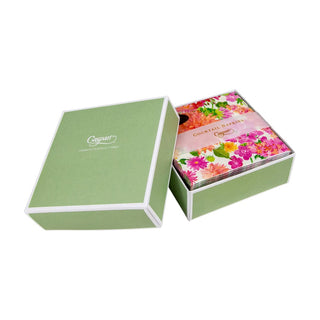 Caspari Summer Blooms Boxed Paper Cocktail Napkins - 40 Per Box 16390B