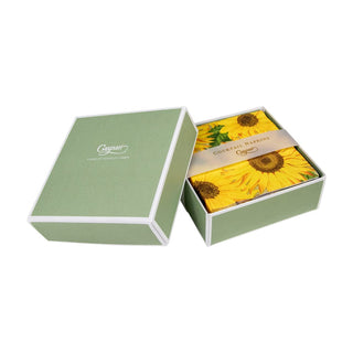 Caspari Sunflowers Boxed Paper Cocktail Napkins - 40 Per Box 16520B