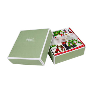 Caspari Caroling Pets Boxed Paper Cocktail Napkins - 40 Per Box 16770B