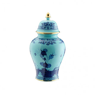 Ginori 1735 Oriente Italiano Potiche Vase in Iris 12.5" - 1 Each 17190