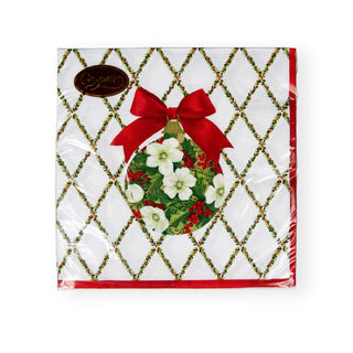 Caspari Ornament and Trellis Paper Dinner Napkins - 20 Per Package 17210D