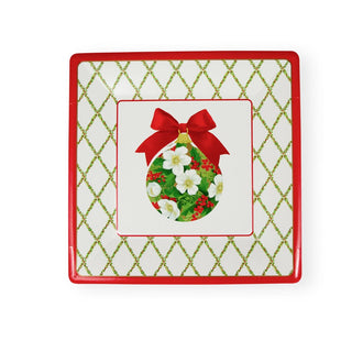 Caspari Ornament and Trellis Paper Dinner Plates - 8 Per Package 17210DP