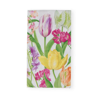 Caspari Spring Flower Show Guest Towel Napkins - 15 Per Package 17350G