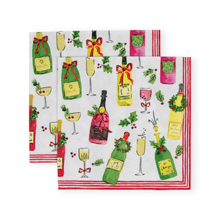 Caspari Tipsy And Toasty Cocktail Napkins - 20 Per Package 17680C