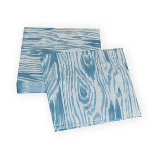 Caspari Woodgrain Stone Blue Cocktail Napkins - 20 Per Package 17751C