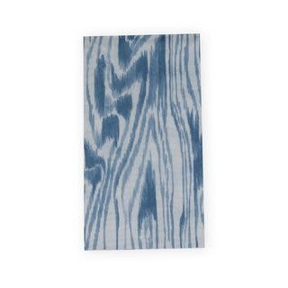 Caspari Woodgrain Stone Blue Guest Towel Napkins - 15 Per Package 17751G