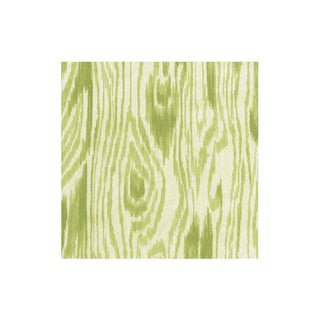 Caspari Woodgrain Moss Green Cocktail Napkins - 20 Per Package 17752C