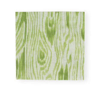 Caspari Woodgrain Moss Green Luncheon Napkins - 20 Per Package 17752L