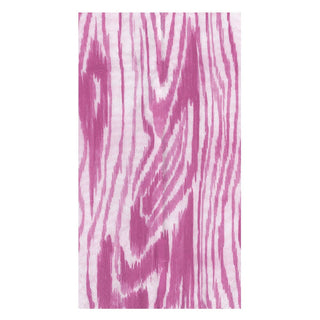 Caspari Woodgrain Fuchsia Guest Towel Napkins - 15 Per Package 17753G