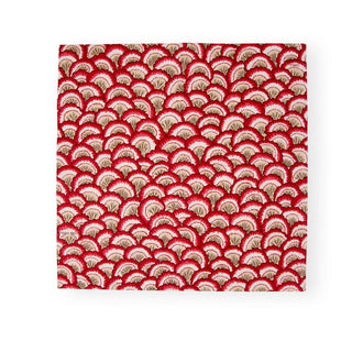 Caspari Pontchartrain Scallop Red Luncheon Napkins - 20 Per Package 17790L