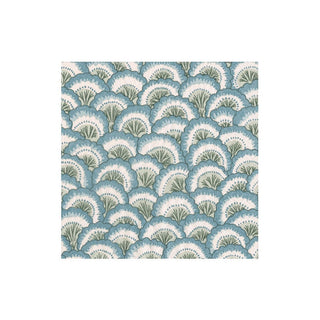 Caspari Pontchartrain Scallop Blue Cocktail Napkins - 20 Per Package 17791C