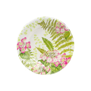 Caspari Fern Garden Salad & Dessert Plates - 8 Per Package 17840SP