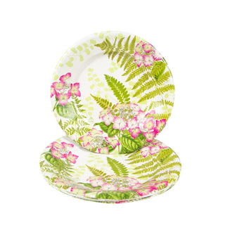 Caspari Fern Garden Salad & Dessert Plates - 8 Per Package 17840SP