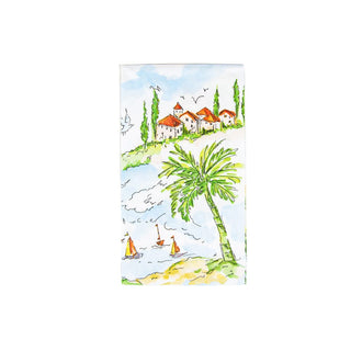 Caspari Mallorca Guest Towel Napkins - 15 Per Package 17940G