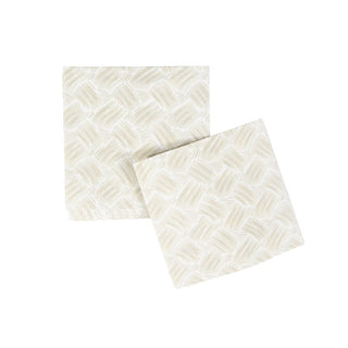 Caspari Basketry Flax Paper Linen Cocktail Napkins - 15 Per Package 17960CG