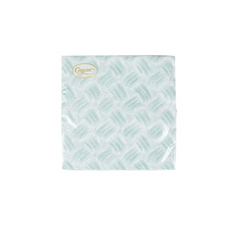 Caspari Basketry Mist Paper Linen Luncheon Napkins - 15 Per Package 17961LG