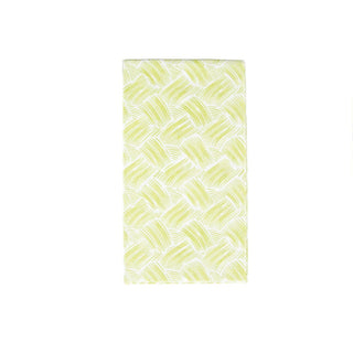 Caspari Basketry Moss Green Paper Linen Guest Towel Napkins - 12 Per Package 17962GG