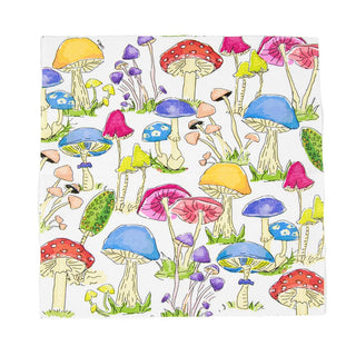 Caspari Woodland Mushrooms Cocktail Napkins - 20 Per Package 18000C