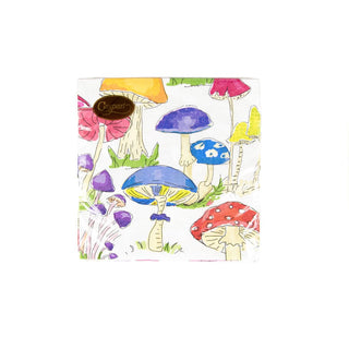 Caspari Woodland Mushrooms Luncheon Napkins - 20 Per Package 18000L